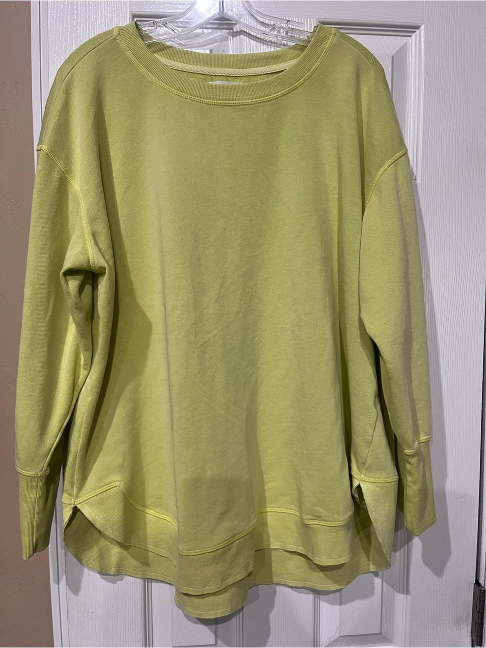 Maurices Neon Lime Relaxed Crewneck Sweater